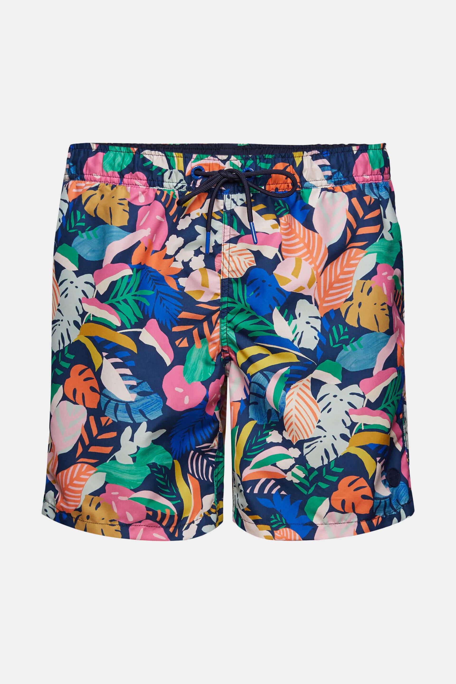Heren Kleding voor voor Strandkleding voor Zwembroeken Esprit Bustier-bikiniset Met Tropische Print in het Groen voor heren 