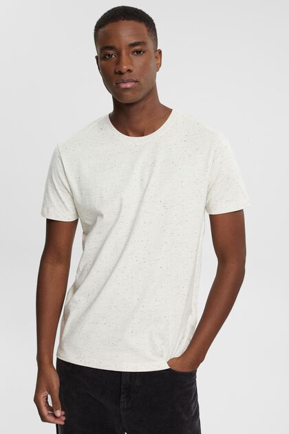 Gevlekt jersey T-shirt, WHITE, overview
