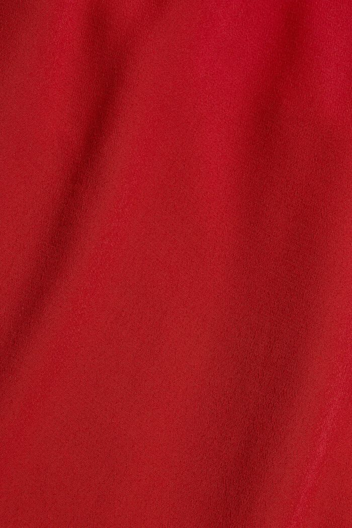 Midi-jurk van crêpe met LENZING™ ECOVERO™, DARK RED, detail image number 4