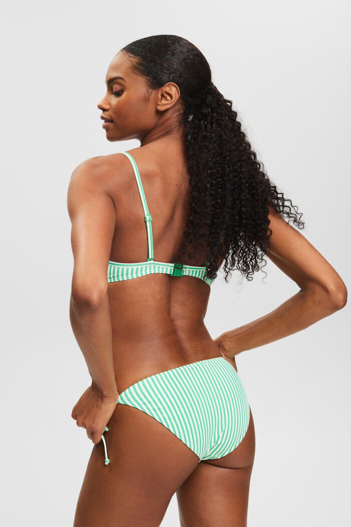 Gestreepte, gewatteerde bikinitop, GREEN, detail image number 3