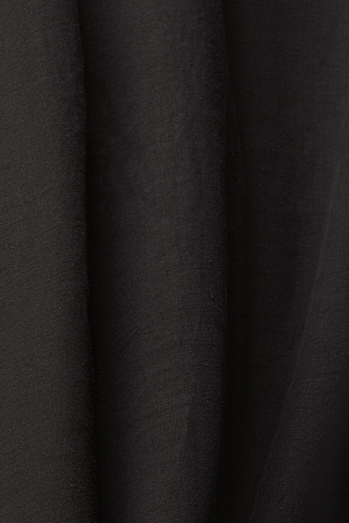 Linnen jurk, BLACK, detail image number 4