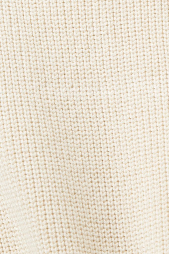 Gebreide trui met halflange rits, LIGHT TAUPE, detail image number 5