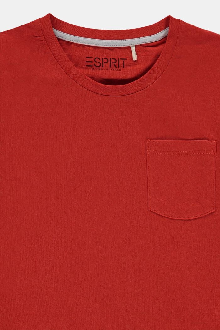 Boxy T-shirt met reflecterende elementen, RED, detail image number 2