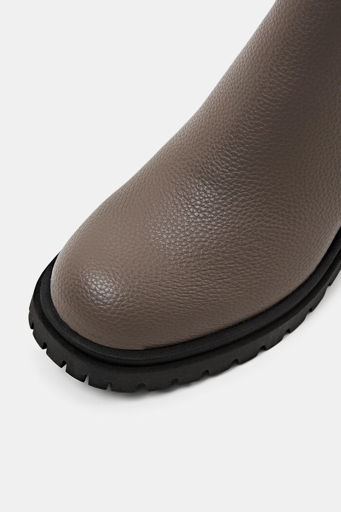 Laarzen met groet blokhak, TAUPE, detail image number 3
