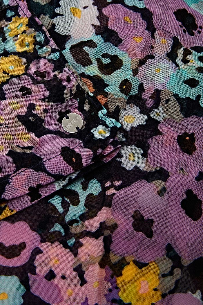 Lichte sjaal met print, NAVY, detail image number 1