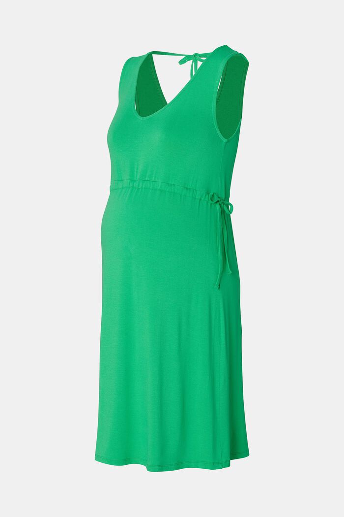 Mouwloze MATERNITY jurk, BRIGHT GREEN, detail image number 5