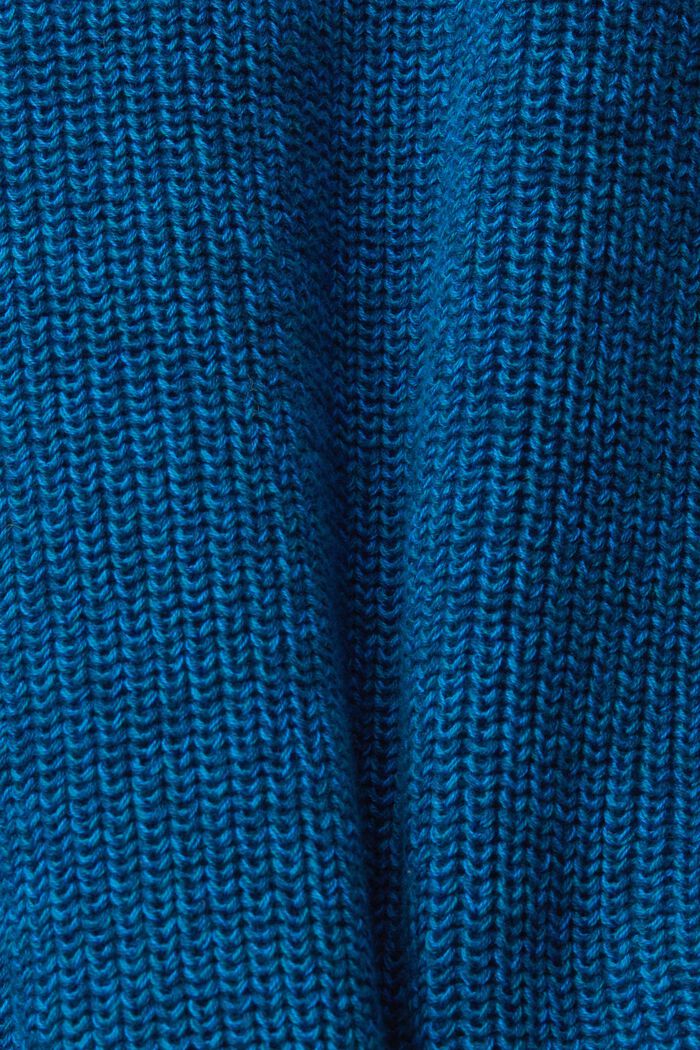 Gestreepte sweater, PETROL BLUE, detail image number 4