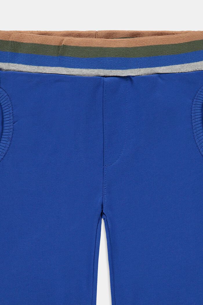 Sweatbroek van 100% biologisch katoen, BLUE, detail image number 2