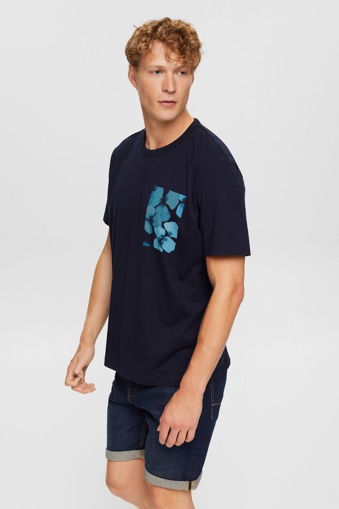 Jersey T-shirt met print, NAVY, detail image number 0
