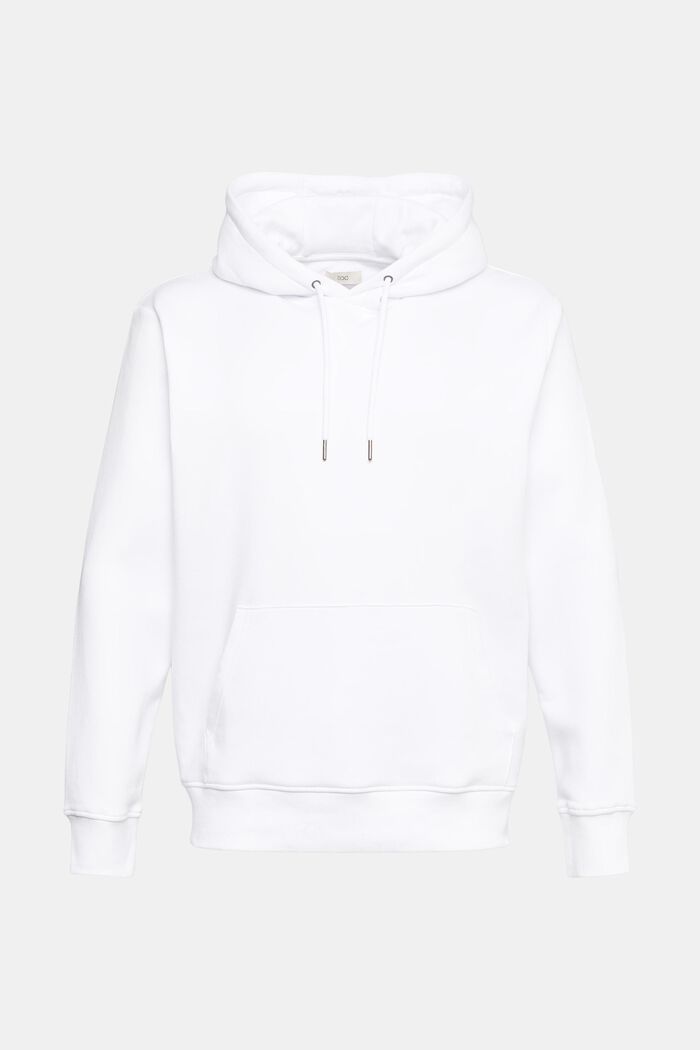 Gerecycled: sweatshirt met capuchon, WHITE, detail image number 2