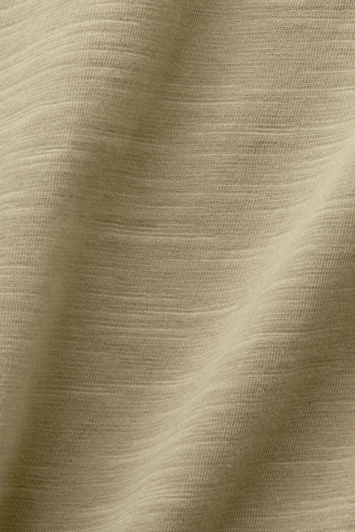 Jersey poloshirt, 100% katoen, LIGHT KHAKI, detail image number 4