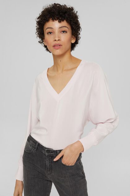 Oversized blouse met LENZING™ ECOVERO™