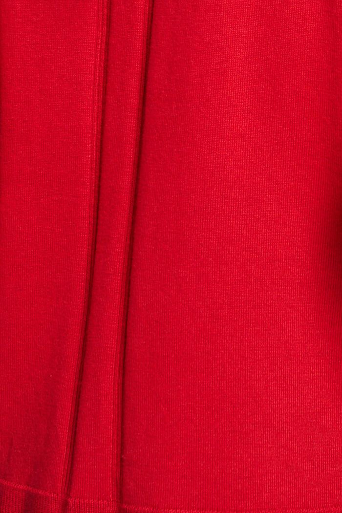 Vest met V-hals, DARK RED, detail image number 4