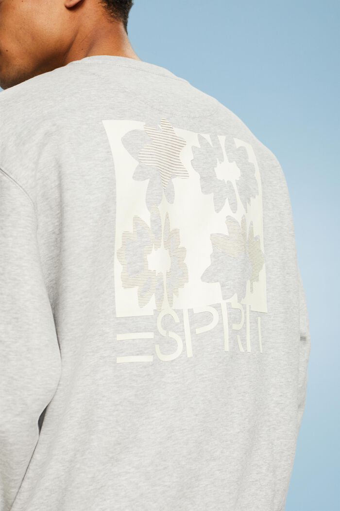 Sweatshirt met logoprint, LIGHT GREY, detail image number 2