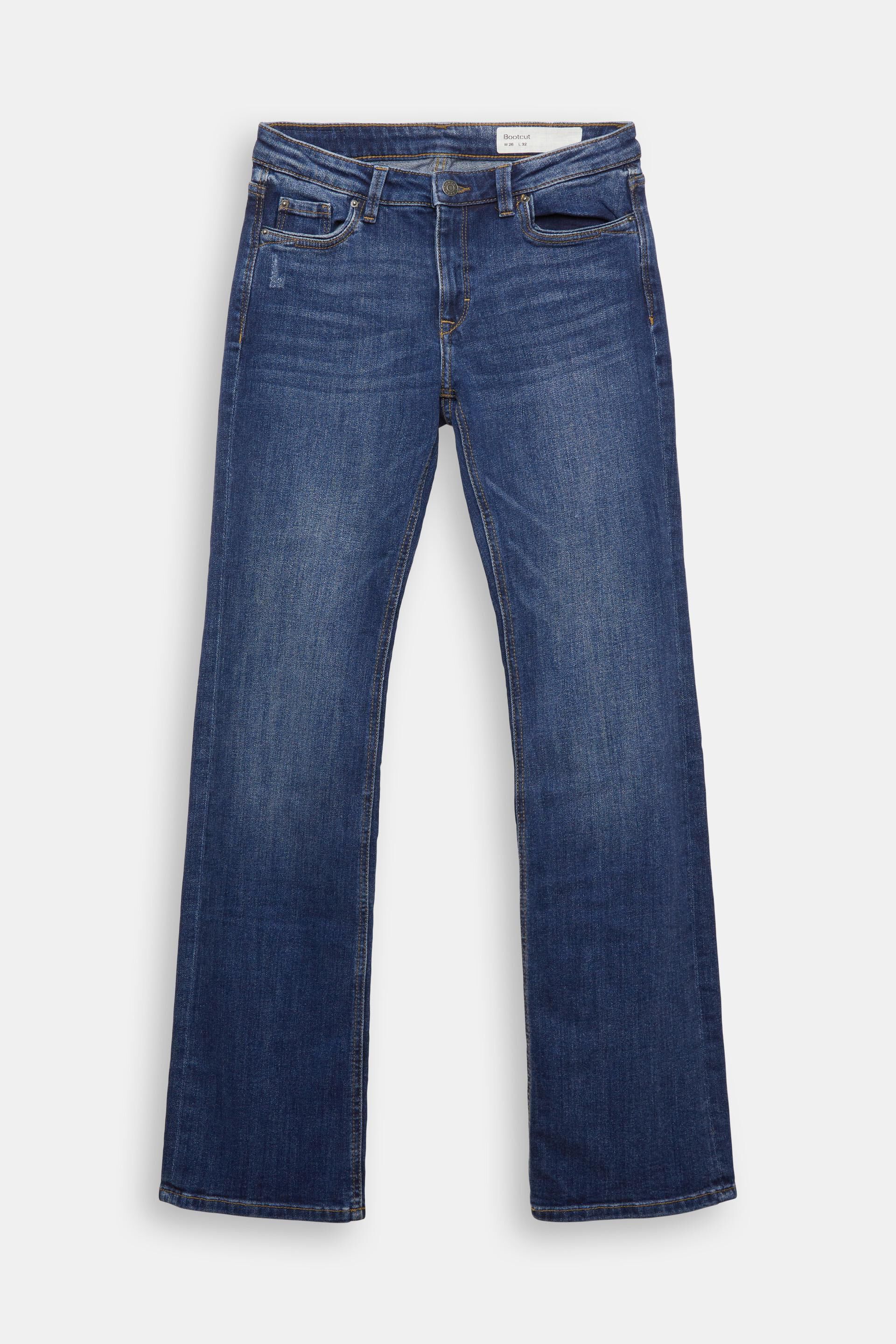 Dames Kleding voor voor Broeken H&M Denim Flared Cropped Jeans Met Stretch in het Wit pantalons en chinos voor Skinny broeken 