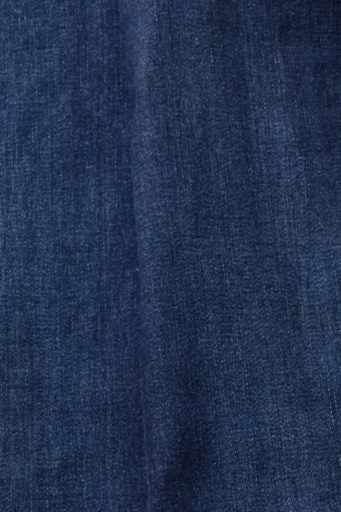 Cropped jeans met kick flare, BLUE DARK WASHED, detail image number 6