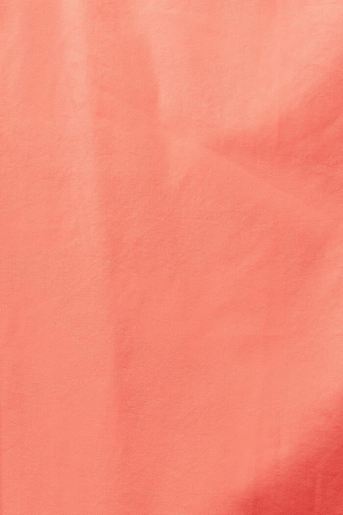 Shirt van katoen-popeline, CORAL RED, detail image number 4