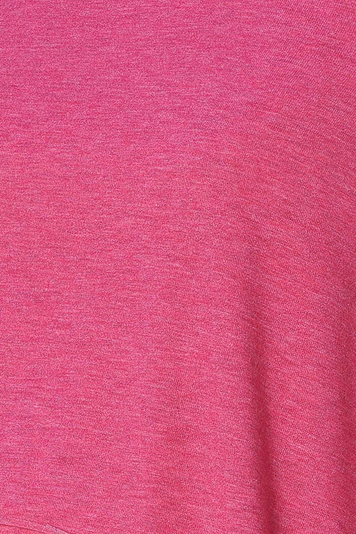 Mouwloos MATERNITY T-shirt, voor borstvoeding, PINK FUCHSIA, detail image number 4