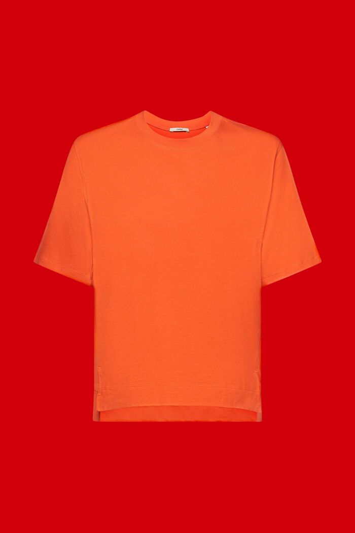 Katoenen T-shirt, ORANGE RED, detail image number 6
