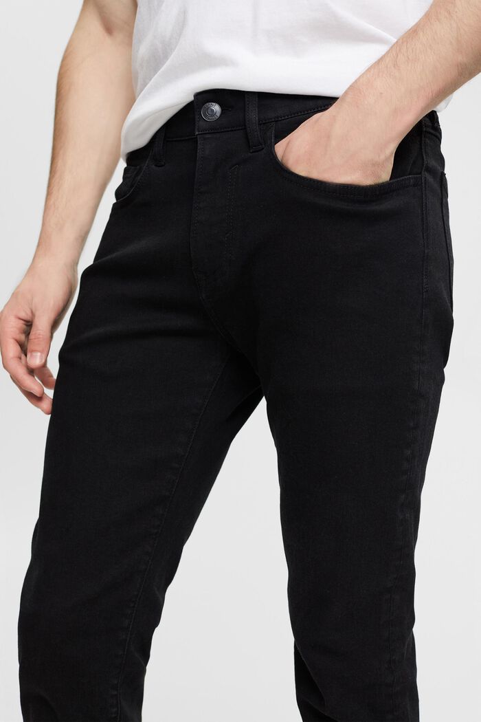 Jeans van biologisch katoen, BLACK RINSE, detail image number 2
