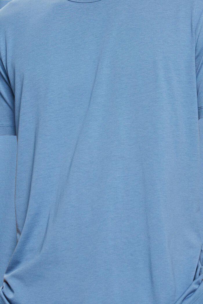 Met TENCEL™: basic T-shirt , GREY BLUE, detail image number 5