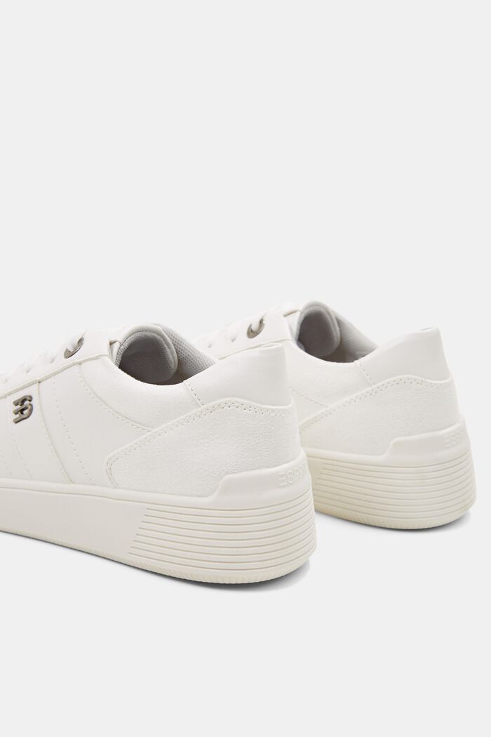 Sneakers van imitatieleer, WHITE, detail image number 5