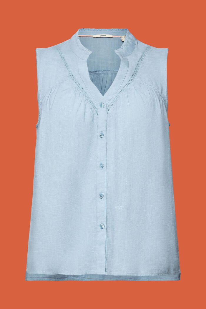 Mouwloze blouse, LIGHT BLUE LAVENDER, detail image number 6