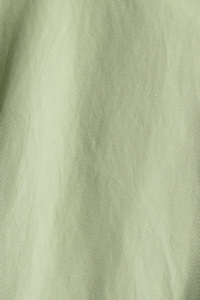 Met linnen: vlotte blazer met één knoop, PASTEL GREEN, detail image number 4
