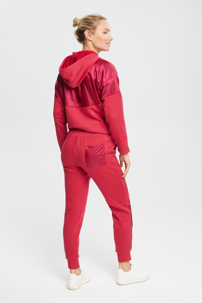 Sweatpants met zak op de pijp, CHERRY RED, detail image number 3