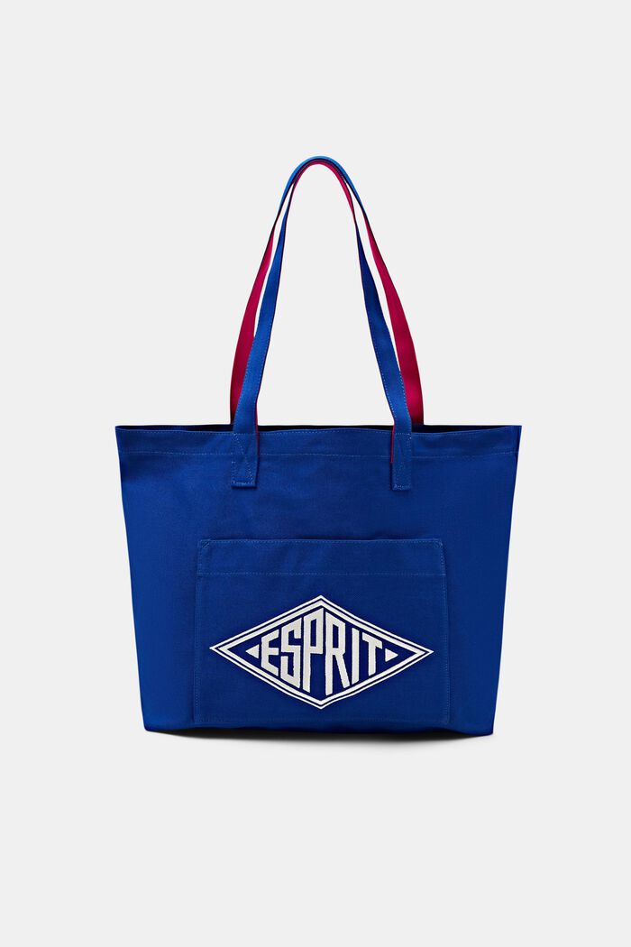 Canvas tote bag met logo, BRIGHT BLUE, detail image number 0