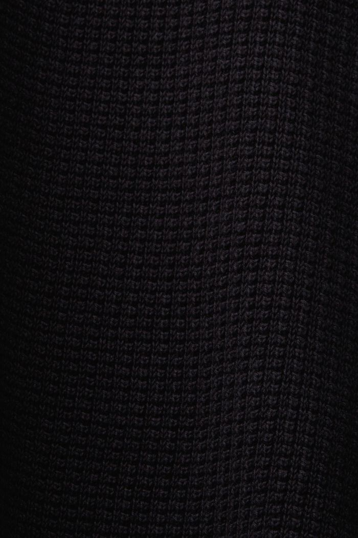 Schipperstrui van 100% pima katoen, BLACK, detail image number 4