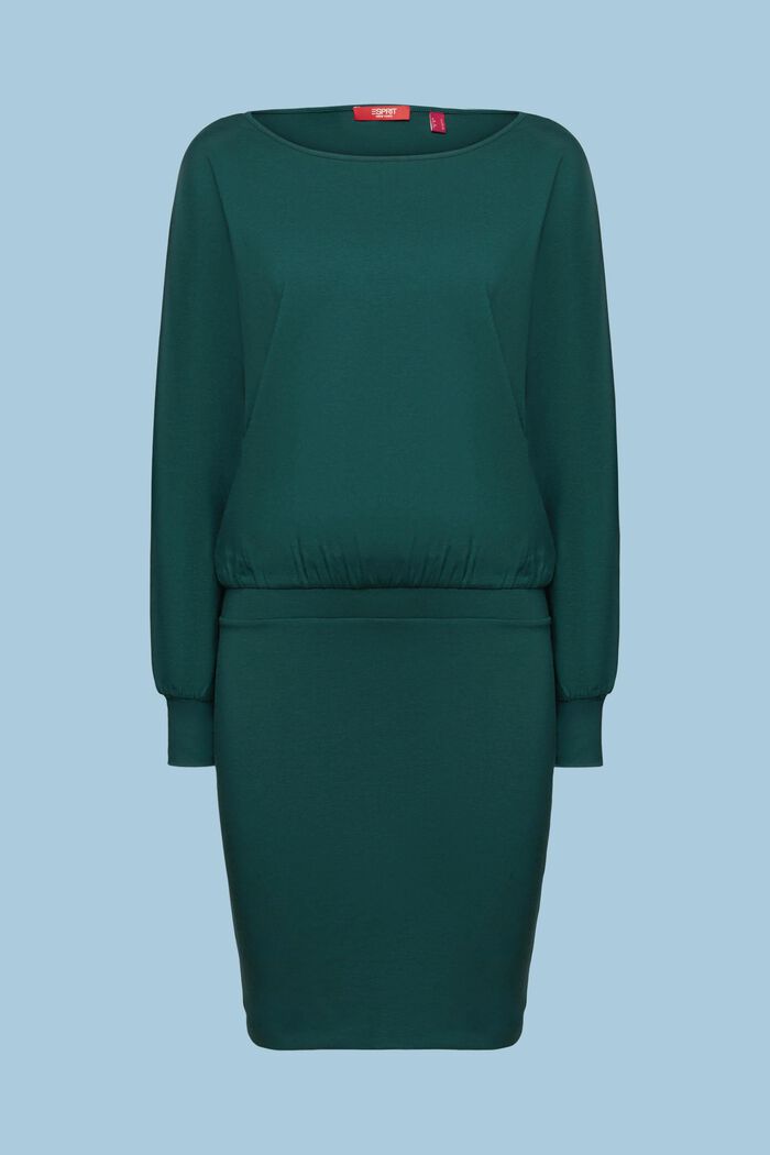 Jersey mini-jurk, EMERALD GREEN, detail image number 5