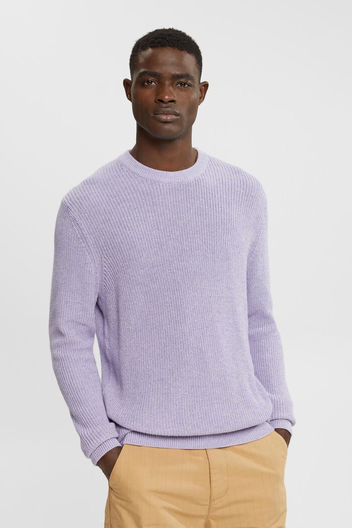 Gestreepte sweater, LILAC, detail image number 0