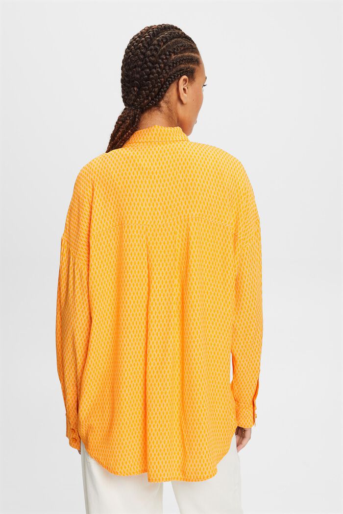 Buttondown-overhemd met print, NUDE, detail image number 4