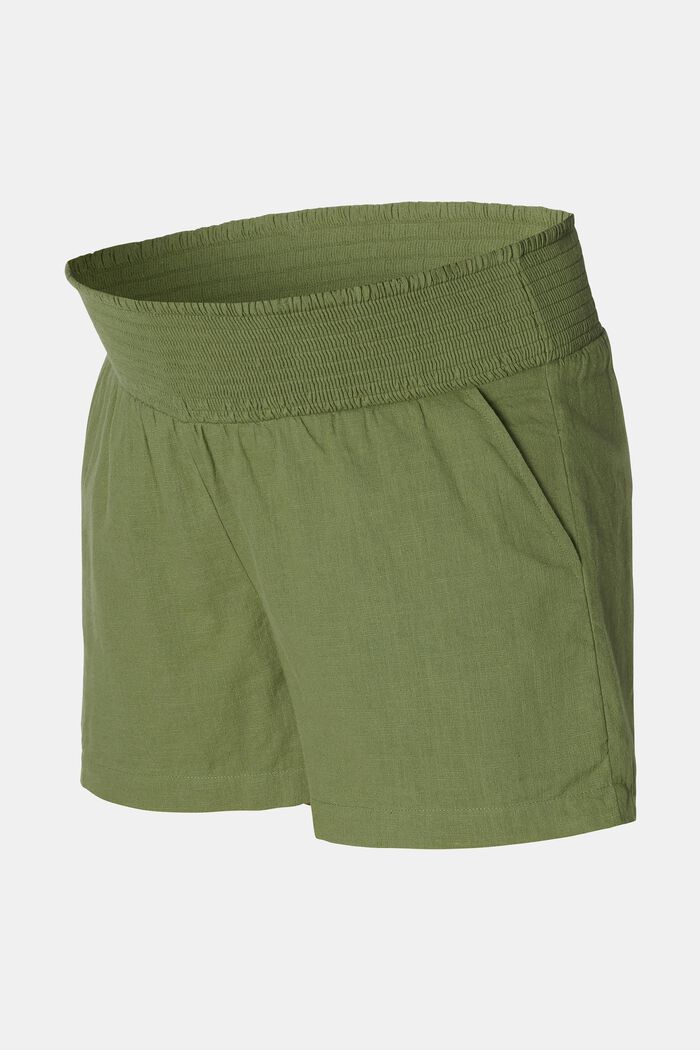 MATERNITY under-the-bump-short, OLIVE GREEN, detail image number 4