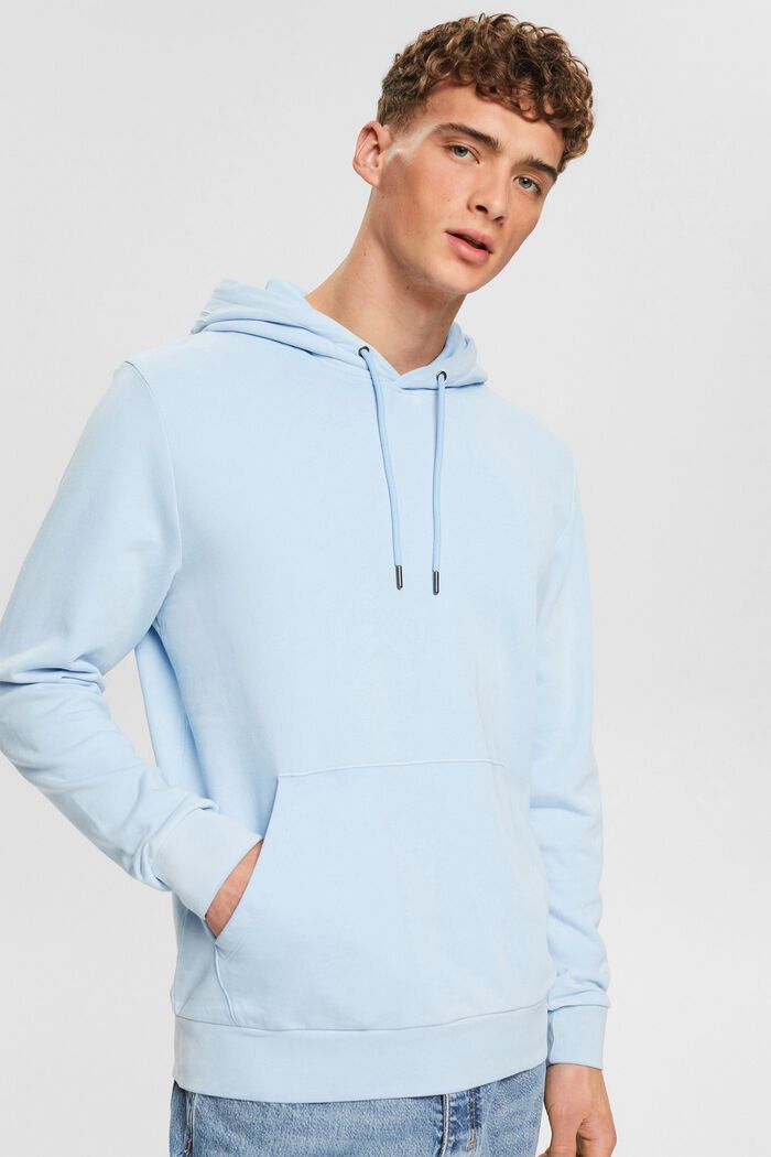 Gerecycled: sweatshirt met capuchon, LIGHT BLUE, detail image number 0