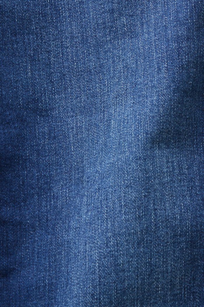 Slim fit jeans met middelhoge taille, BLUE DARK WASHED, detail image number 6