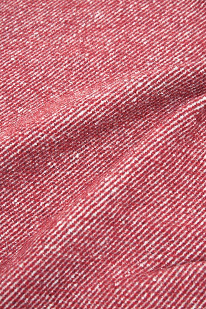 Zachte plaid van een katoenmix, DARK RED, detail image number 1