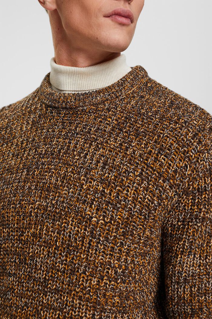 Meerkleurige gebreide trui, BARK, detail image number 2