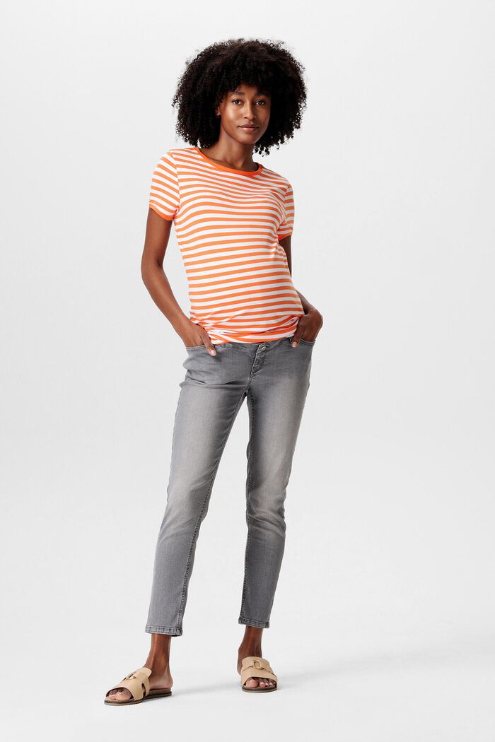 MATERNITY over-the-bump skinny jeans, GREY DENIM, detail image number 0
