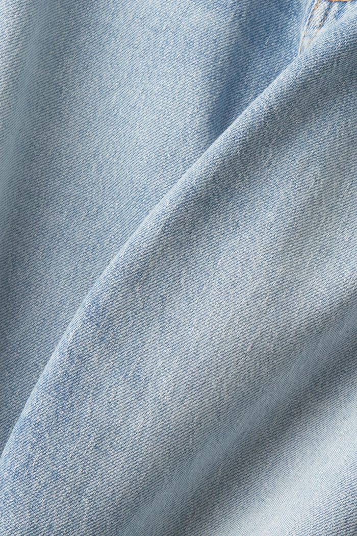 Jaren ‘90 jeans met hoge taille en gerafelde zomen, BLUE MEDIUM WASHED, detail image number 5
