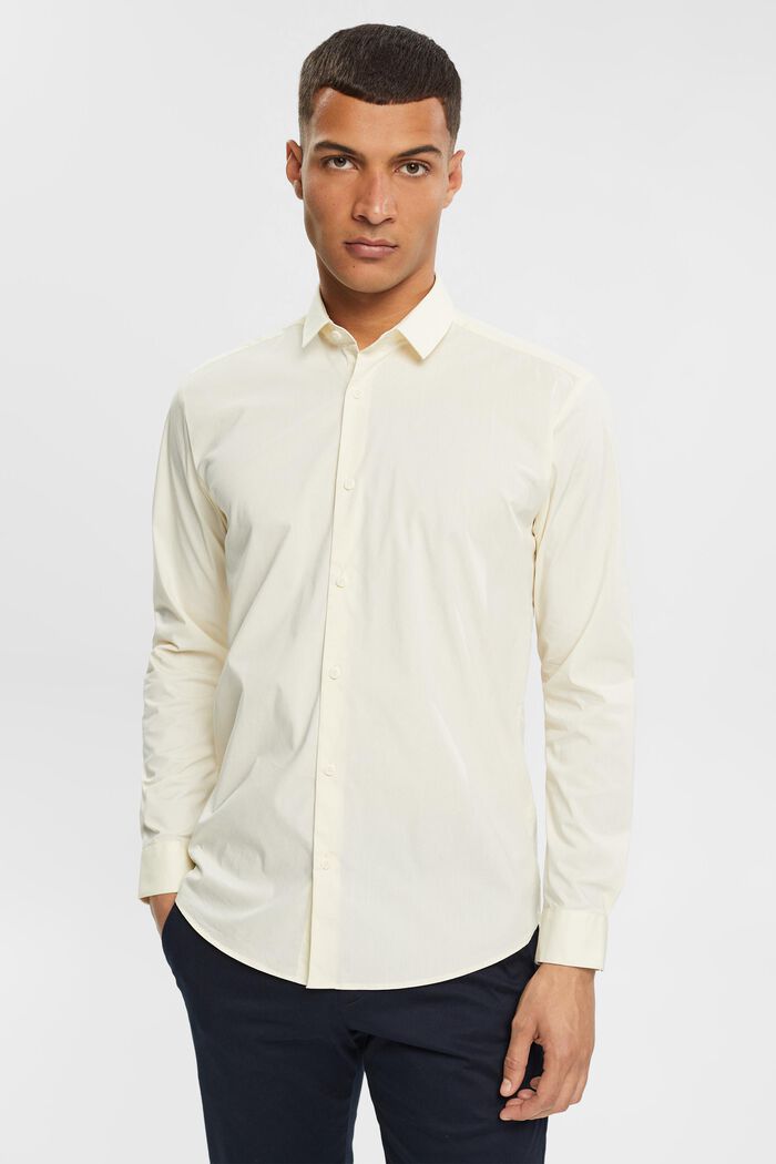 Shirt met slim fit, OFF WHITE, detail image number 1