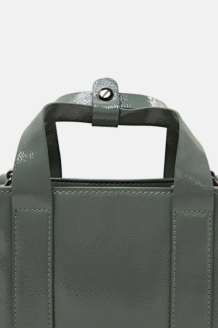 Handtas met afneembare schouderriem, DUSTY GREEN, detail image number 1