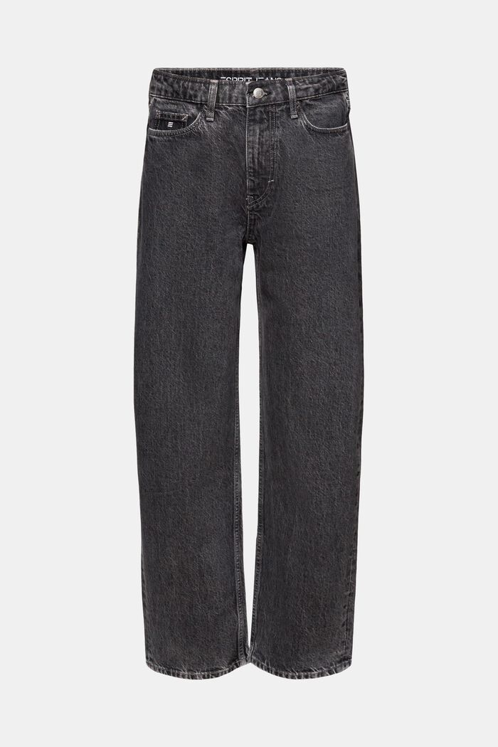 Retro loose jeans met lage taille, BLACK MEDIUM WASHED, detail image number 7