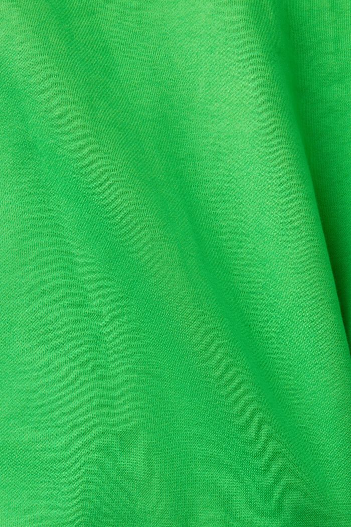 Kortere hoodie met doorlopende knoopsluiting, GREEN, detail image number 5