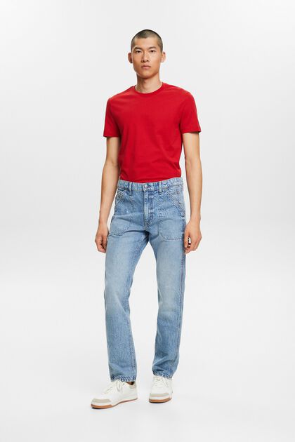 Mid rise straight carpenter jeans