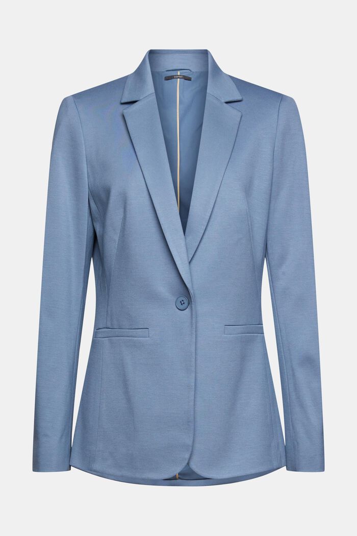 SOFT PUNTO mix + match jersey blazer, GREY BLUE, detail image number 6
