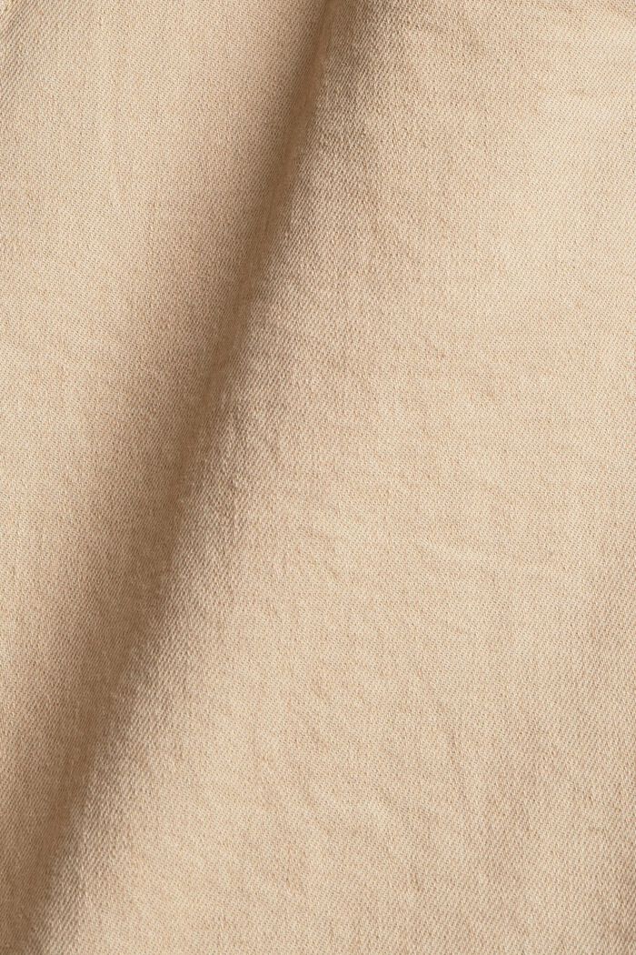 Met hennep: broek met strikceintuur, SAND, detail image number 4