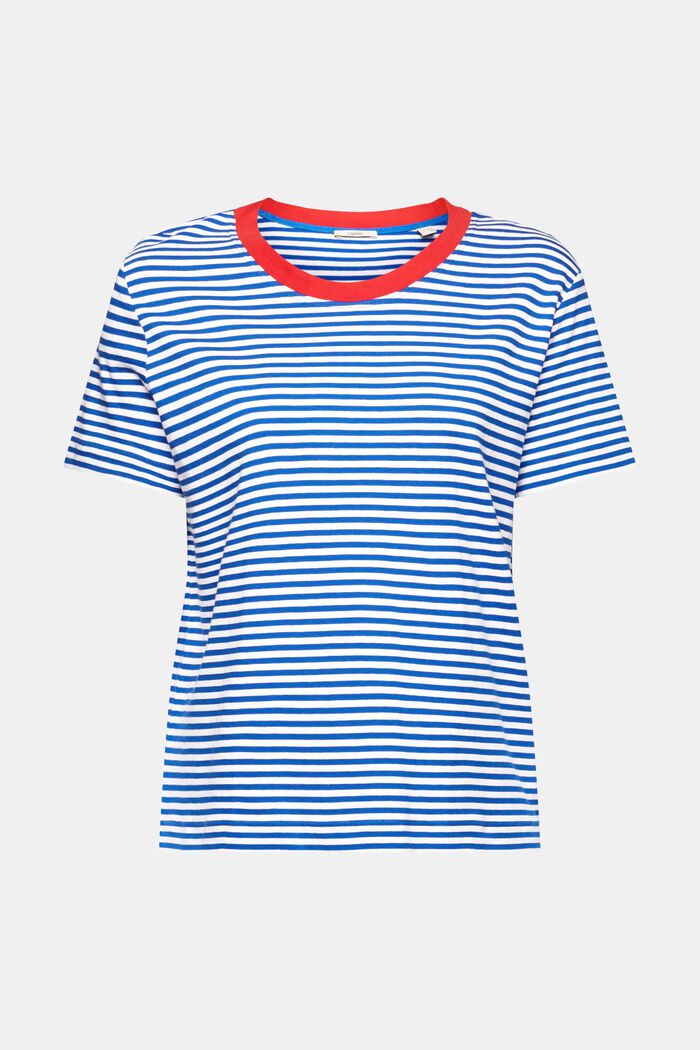 T-shirt met strepen, BLUE, detail image number 5