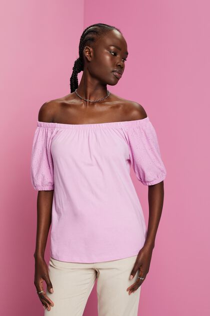 Off-the-shoulder top, LILAC, overview